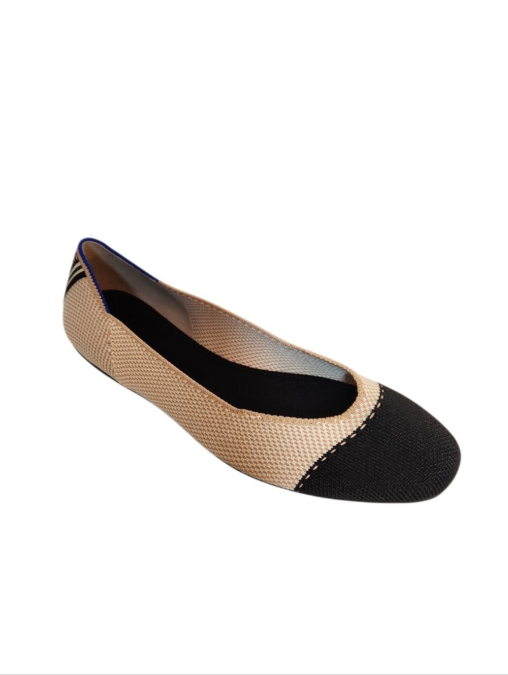 Rothy's The Square Toe Tuxedo Ballet Flats Size 8